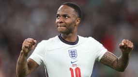 Raheem Sterling avec l'Angleterre à l'Euro 2021