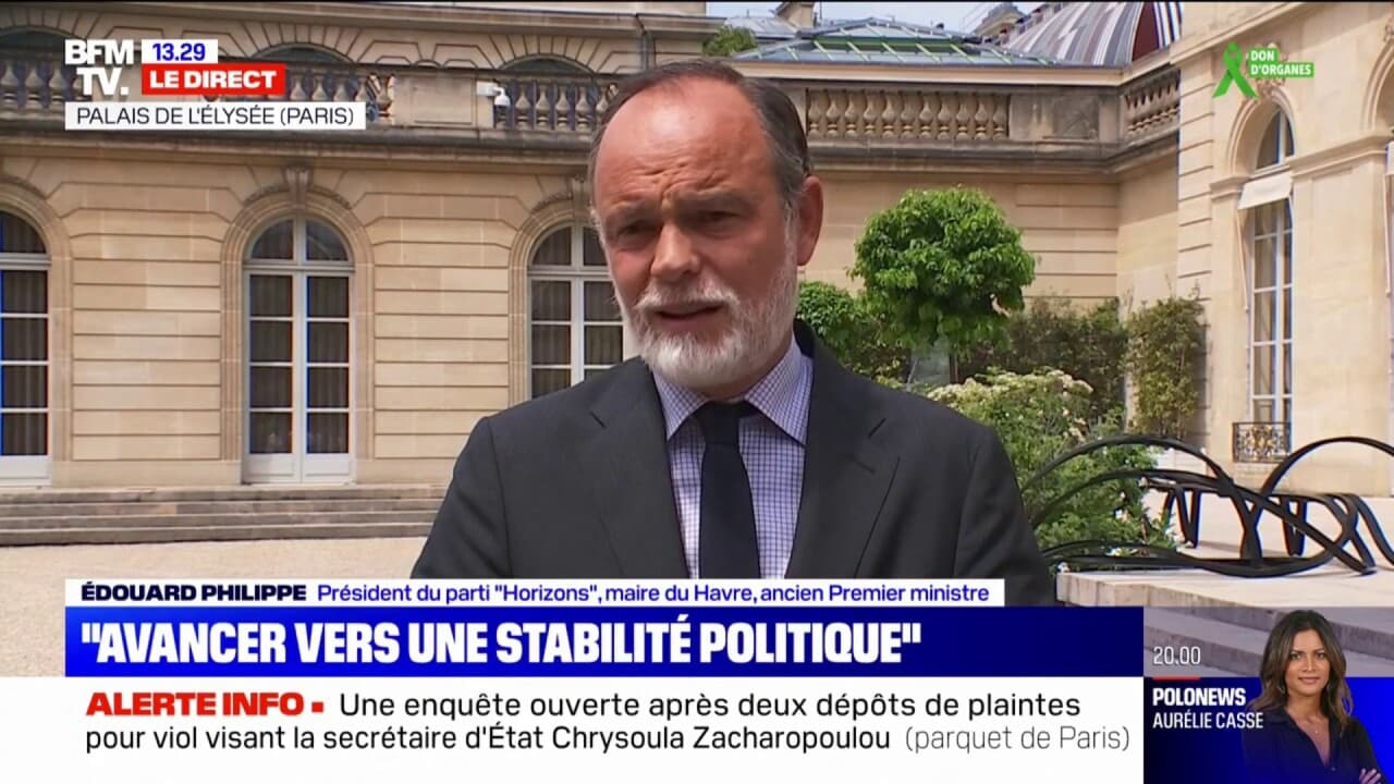 "Avancer Vers Une Stabilité Politique": Édouard Philippe S'exprime à La ...