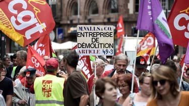 La CGT recense 5.000 manifestants de moins qu'en juillet