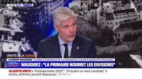 Présidentielle 2027: "Je ne suis pas favorable à la primaire", affirme Laurent Wauquiez (LR)
