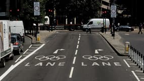 Un exemple de voies olympiques aux JO de Londres, en 2012