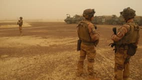 Soldats de la force Barkhane au Mali le 26 mars 2019