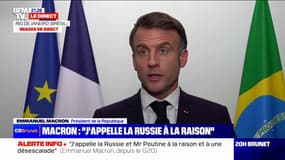 Guerre en Ukraine: "Nous souhaitons la paix, mais la paix qui ne soit pas la capitulation", précise Emmanuel Macron