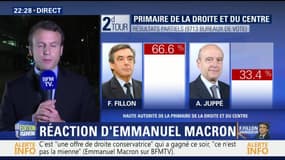 Emmanuel Macron: "C'est une offre de droite conservatrice qui a gagné ce soir, ce n'est pas la mienne"