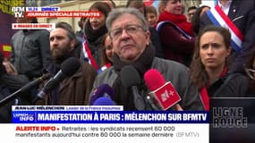 Retraites: Jean-Luc Mélenchon dénonce "l'obstination du pouvoir"