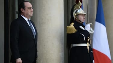 François Hollande le 17 février 2016 à l'Elysée à Paris