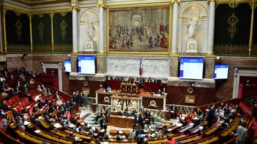 L'hémicycle de l'Assemblée nationale à Paris (photo d'illustration).