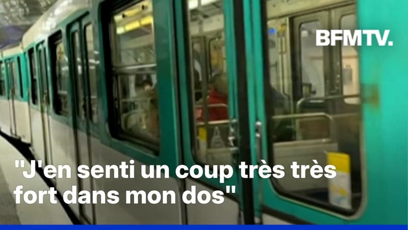 Attaque au couteau dans le métro parisien: l'une des victimes témoigne au micro de BFMTV