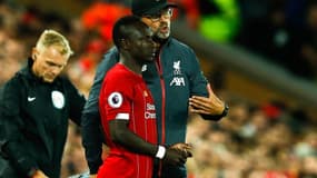 Sadio Mané et Jürgen Klopp
