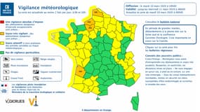 Quatre départements en vigilance inondation. 