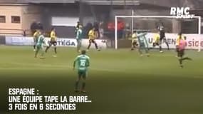 Espagne : Une équipe tape la barre... 3 fois en 6 secondes