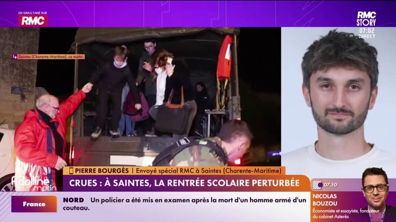 Crues : à Saintes, la rentrée scolaire perturbée