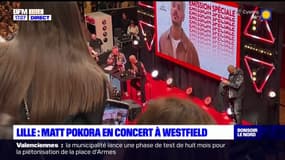 Nord: Matt Pokora a donné un concert au centre commercial Euralille