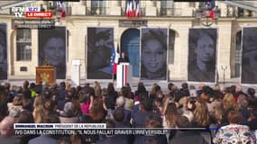 Emmanuel Macron "souhaite l'inscription de cette liberté garantie de recourir à l'IVG dans la Charte des droits fondamentaux de l'Union européenne"