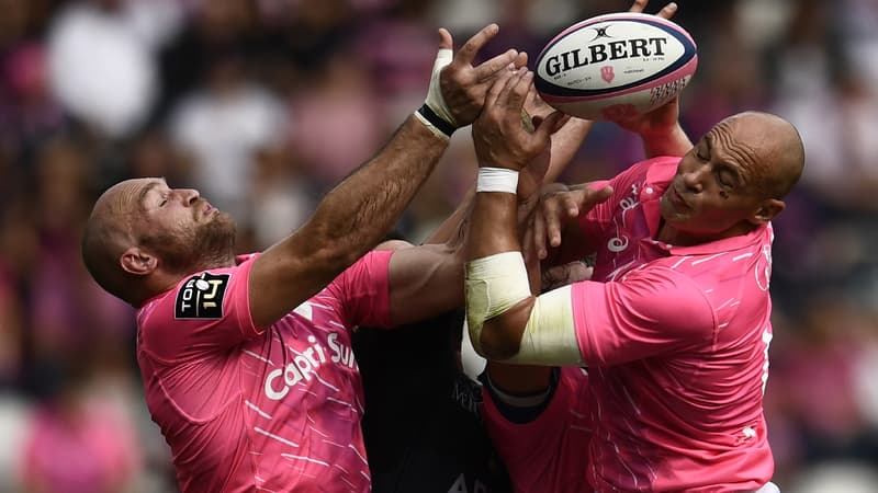 Antoine Burban et Sergio Parisse (Stade Français)