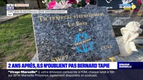 "Il est toujours présent": deux ans après la mort de Bernard Tapie, les supporters ne l'oublient pas