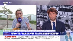 Marine Le Pen sur l'immigration à Mayotte: "Il faut faire appel à la Marine nationale (...) il faut qu'il y ait un centre de rétention administratif flottant"