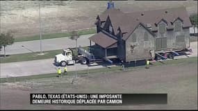 Les images impressionnantes d'un déménagement d'une maison au Texas