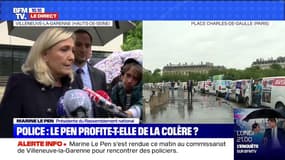 Marine Le Pen: "On met en place une présomption de culpabilité" à l'égard des policiers
