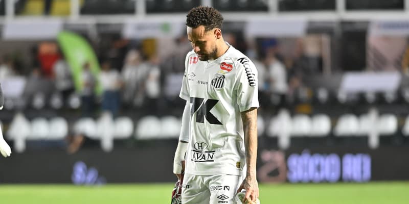 Neymar avec Santos en première division brésilienne, le 31 août 2025