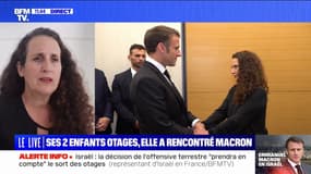 "Emmanuel Macron nous a donné beaucoup d'espoir": cette mère d'otages du Hamas raconte sa rencontre avec le président ce mardi