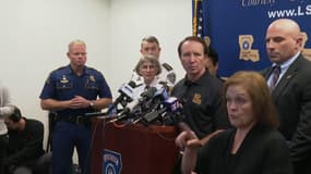Le gouverneur de la Louisiane et le directeur adjoit du FBI à La Nouvelle-Orléans le 2 janvier 2025
