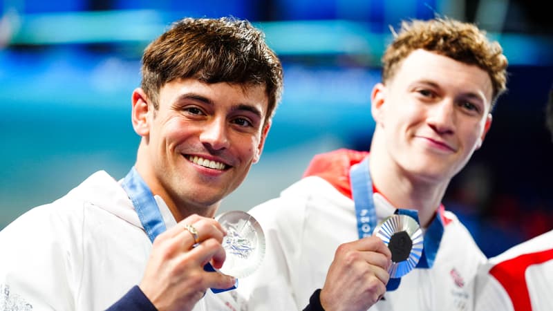 Les Britanniques Tom Daley et Noah Williams le 29 juillet 2024