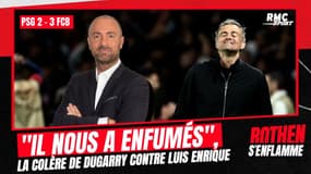 PSG 2-3 Barcelone : "Il nous a enfumés", la colère de Dugarry contre Luis Enrique
