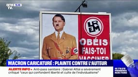 Emmanuel Macron dépose plainte contre l'homme à l’origine des affiches le représentant en Hitler