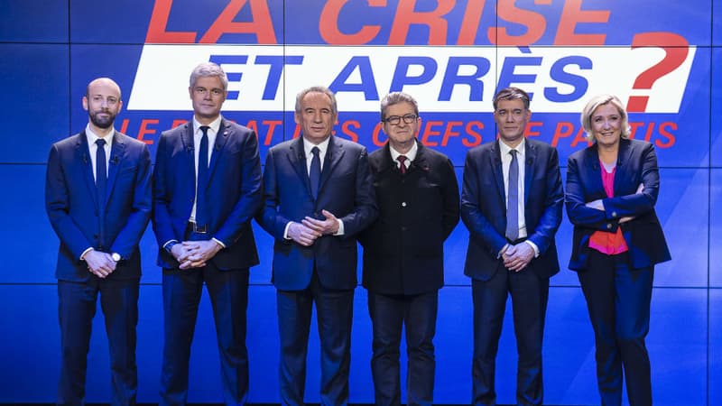 "La crise, et après?", le grand débat des chefs de partis sur BFMTV. 