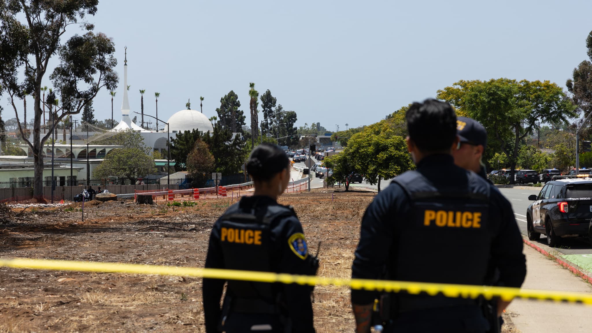At least three dead after shooting at Islamic center in San Diego, two suspects found dead nearby.