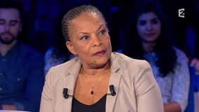 Christiane Taubira sur le plateau de On  n'est pas couché, sur France 2, le 6 février 2016.