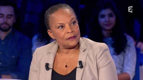 Christiane Taubira sur le plateau de On n'est pas couché, sur France 2, le 6 février 2016.