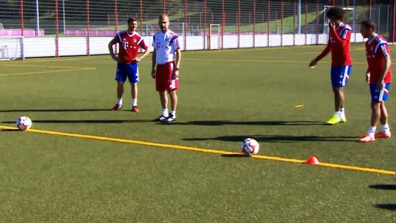 Pep Guardiola battu par ses joueurs à l'entraînement