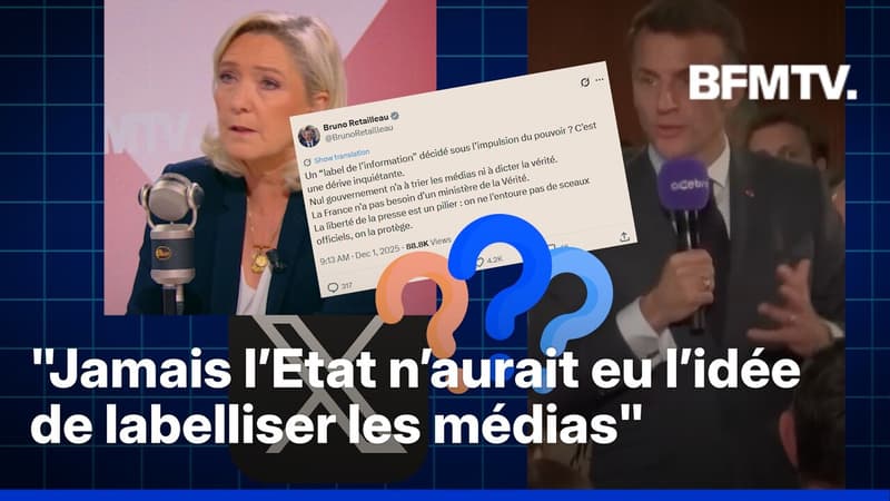 C’est quoi cette histoire de “label de l’information” qui scandalise une partie de la classe politique ?