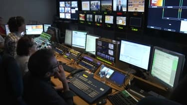 Dans les locaux de TV3.