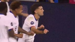 La "danse Trump" de Christian Pulisic après son but lors du match Etats-Unis-Jamaïque (4-2), le 18 novembre 2024