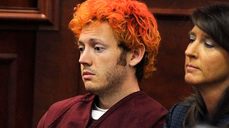 James Holmes lors de sa première comparution devant la justice.