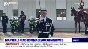 Marseille: une cérémonie pour rendre hommage aux gendarmes