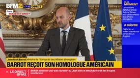 Jean-Noël Barrot, ministre des Affaires étrangères voit "le retour de la loi du plus fort"