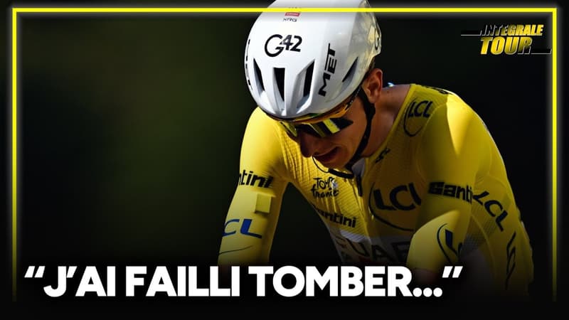 Tour de France E11 Une musette est tombee dans ma roue Pogacar s est fait une belle frayeur 2320629