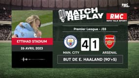 Premier League : Manchester City sans pitié avec Arsenal (4-1), le goal replay