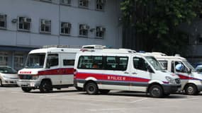 Une voiture de police à Hong Kong