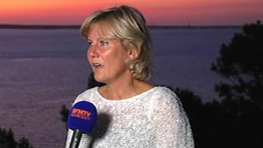 Nadine Morano à Arcachon, dimanche 1er septembre.
