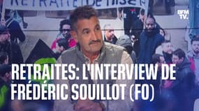 Retraites: l'interview de Frédéric Souillot (FO) après la journée de mobilisation en intégralité