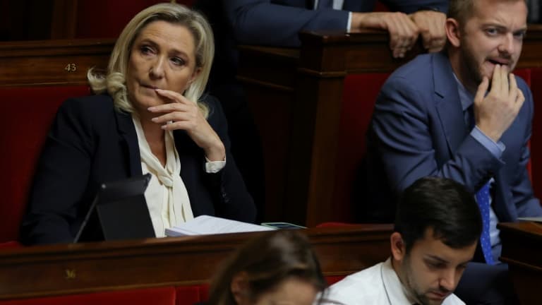 Marine Le Pen à l'Assemblée nationale le 11 ocotbre 2022