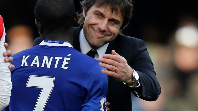 Antonio Conte et N'Golo Kanté