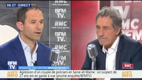 Benoit Hamon face à Jean-Jacques Bourdin en direct