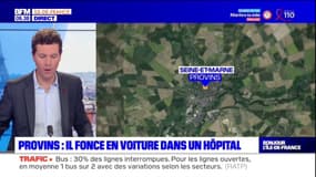 Seine-et-Marne: un homme hospitalisé après avoir foncé en voiture dans l'hôpital de Provins