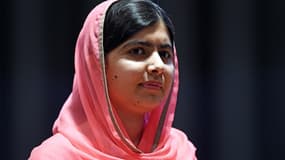 Malala répond à des questions lors d'une conférence à l'ONU, à New York en avril 2017 (image d'illustration)